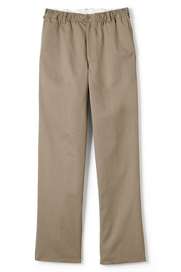 Men's Blended Elastic Waist Chino Pants from Lands' End
